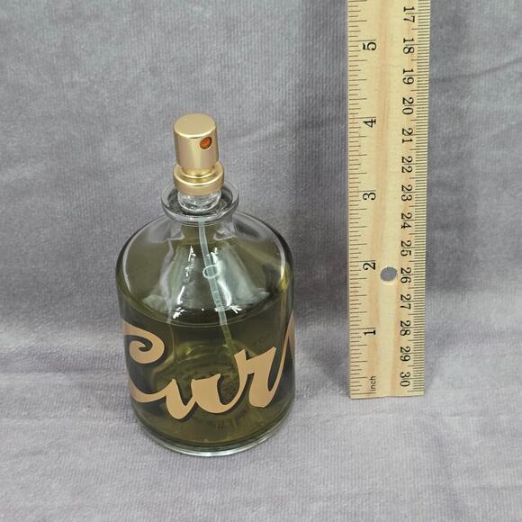 Curve Men's Green Gold Cologne Perfume 4.2 FL OZ 125 ML Glass Empty Bottle Only - Picture 5 of 8